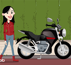 Usa la moto con seguridad