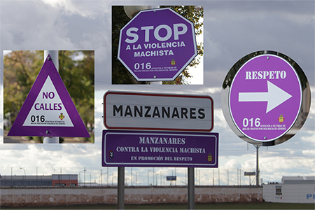 Señales contra la violencia machista